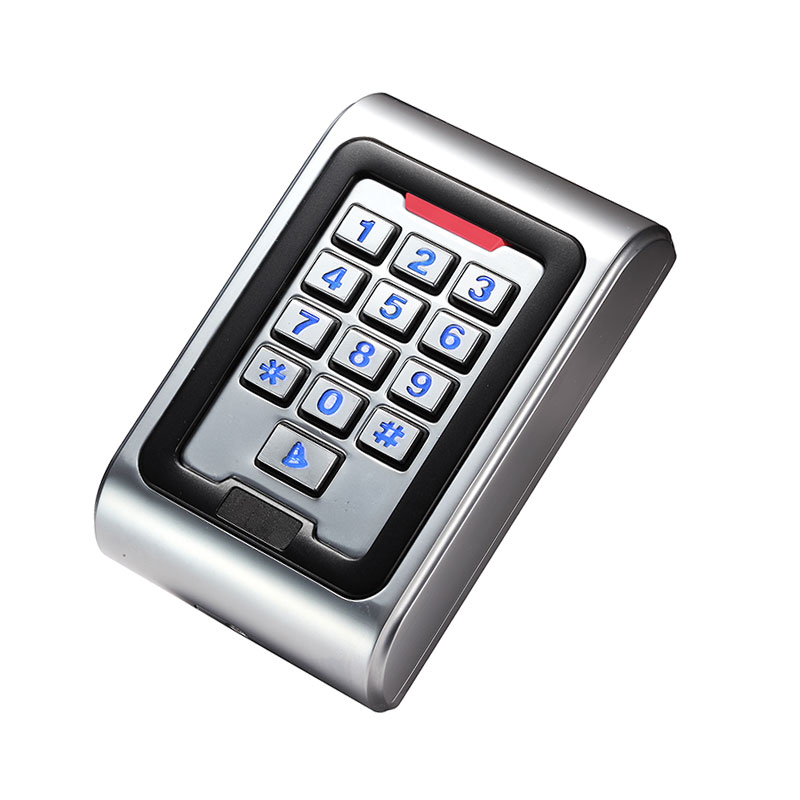 13.56Mhz MF IC Metal Cipher Card Reader คีย์บอร์ดประตู Rfid Keypad Reader